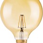 Osram LED Leuchtmittel E27 Globe, 6,5W, warmes Licht. Dekorative Glühbirne für Wohnräume.