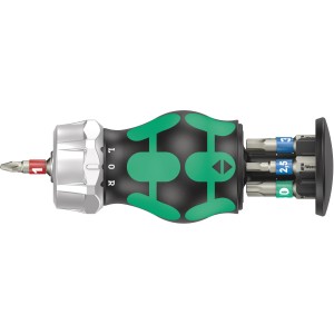 Wera Bicycle Set 5, 7-teilig: Kompaktes Fahrradwerkzeug-Set mit Bit-Magazin und ergonomischem Griff.