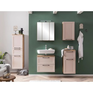 Held Möbel Unterbeckenschrank Padua, 60 cm, Kaschmir-Wotaneiche, Teil eines Badmöbel-Sets.
