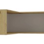 Feldmann-Wohnen Eckaufsatzschrank Oslo in Eiche Artisan und Kaschmir Matt. L-förmiger Küchenschrank, 90x90x36cm.