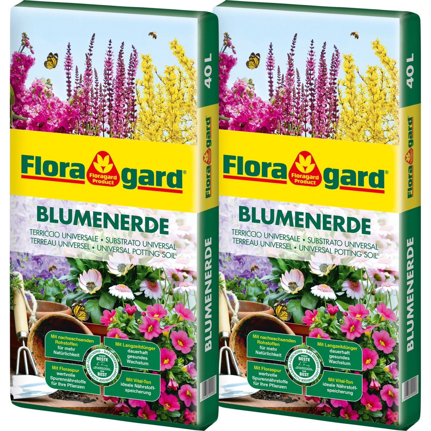 Floragard Blumenerde 2 x 40 l kaufen bei OBI