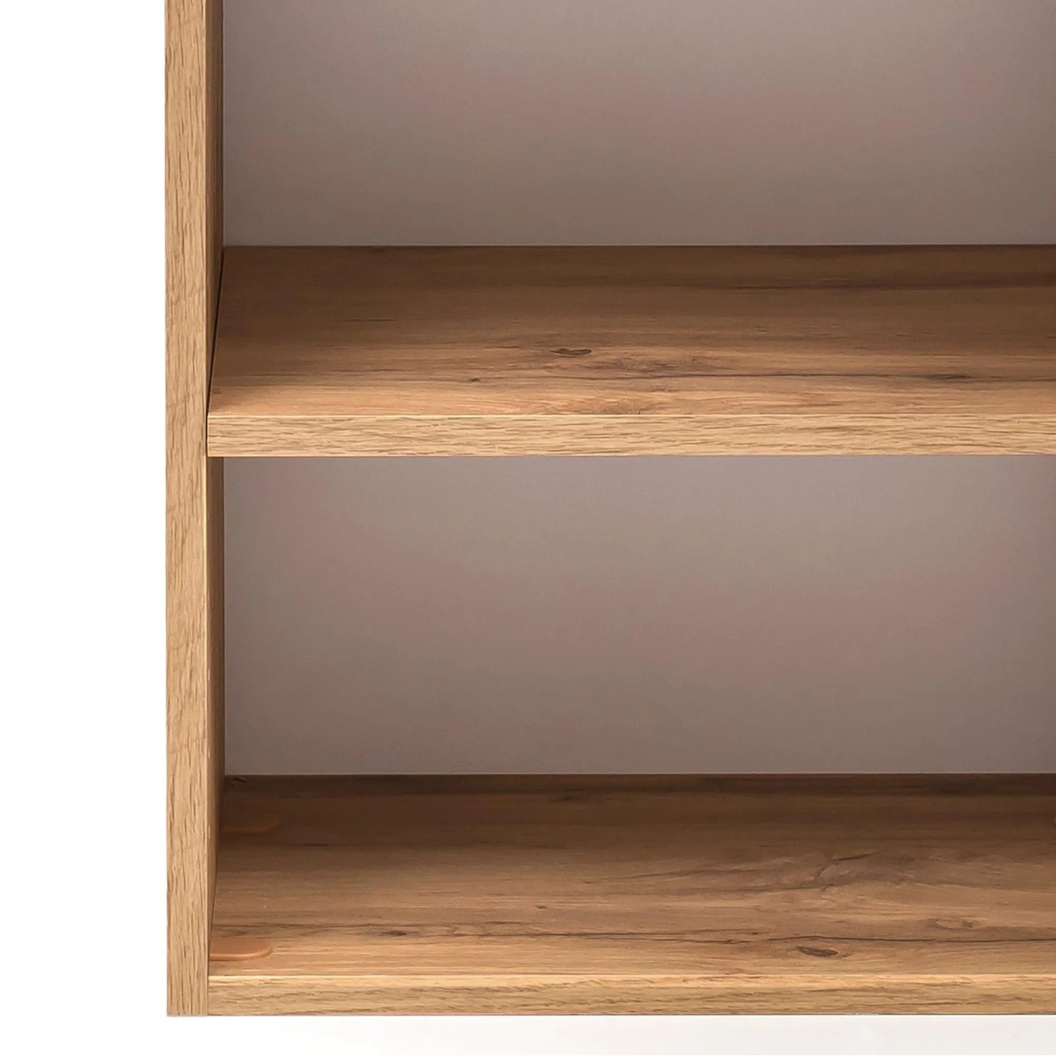 Detailaufnahme: Held Möbel Seitenschrank Ancona, 65 cm, matt Grau-Wotaneiche, Teil eines Badmöbel-Sets.