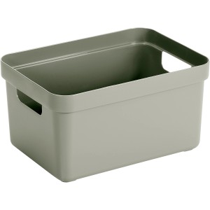Grüne Sunware Aufbewahrungsbox Sigma Home, 5 l, mit Griffen. Ideal zur Aufbewahrung im Haushalt.