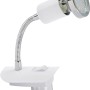 Weiße Briloner LED-Steckerleuchte mit flexiblem Arm und GU10 Leuchtmittel. Klemmleuchte für Innenräume.