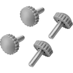 Fußkappen für Gartentisch Suriname, 4 Stück, aus Kunststoff, anthrazit.