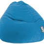 Blauer Sitting Point Sitzsack Easy, 300 l, aus Mikrofaser mit Seitentasche.