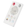 Fernbedienung für Brilliant LED Deckenleuchte Velion mit Tasten für Lichtsteuerung und RGB-Farbwechsel.