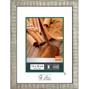 OBI Holz-Wechselrahmen Silber, 13x18 cm, FSC®-zertifiziert. Bilderrahmen für Fotos und Drucke.