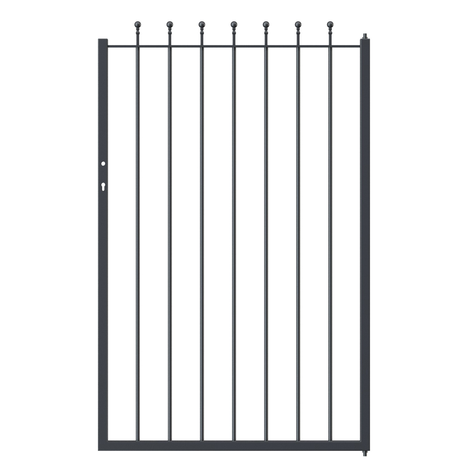 Eleo Gartentor Ancona Pulverbeschichtet Anthrazit 100 cm x 100 cm