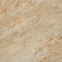 Terrassenplatte Feinsteinzeug Manhatten Beige, 60x60 cm, Detailansicht der Oberfläche.