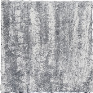 Bagattini Terrassenplatte Ellenica Sabbia di Saturno, 48x48 cm, grau-schwarz, melierte Oberfläche.