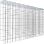 Gabiona Anbaukorb Typ 4, 100x200x30cm, Maschenweite 5x10cm, aus verzinktem Drahtgitter.