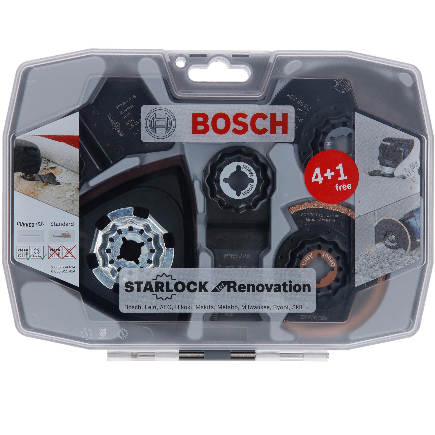 Bosch Starlock Renovierungs-Set, 8-teilig, Zubehör für Multifunktionswerkzeuge.