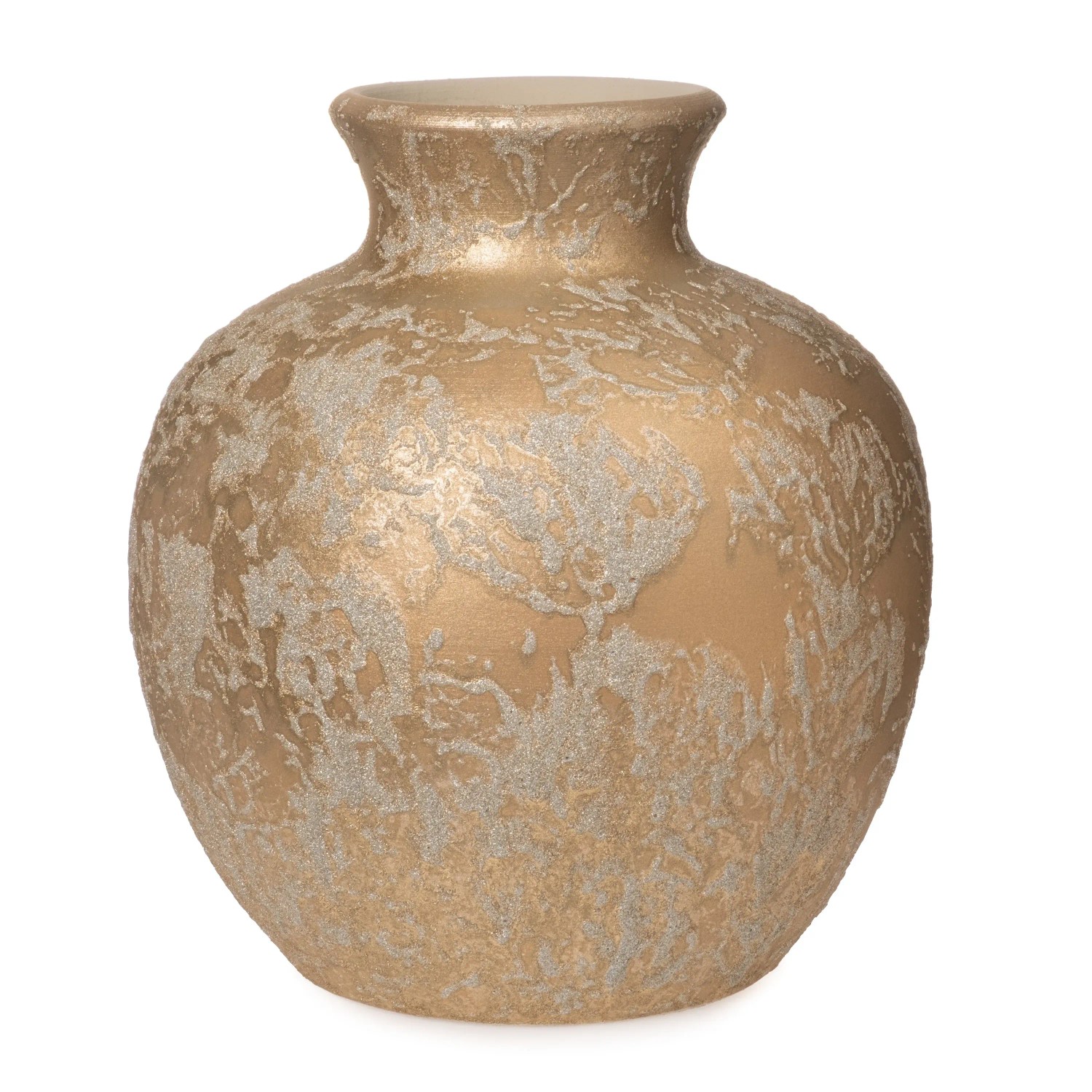 Weihnachts-Deko Vase Bauchig aus Keramik 26 cm Gold kaufen bei OBI