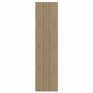 Denpanels Akustikpaneel Melamin Eiche Dunkel Filz Beige 240 cm x 60 cm