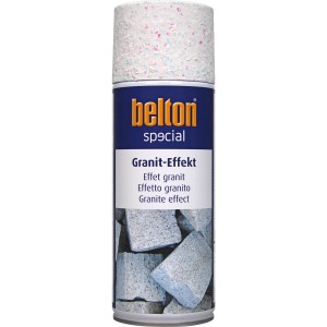 Belton Special Granit-Effekt Spray, granitweiß matt, 400ml Dose für Stein-Optik.