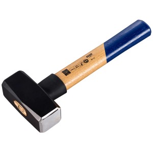 LUX Fäustel Comfort, 1500g, mit Eschenstiel und schwarzem Kopf. Hammer für Heimwerker und Profis.