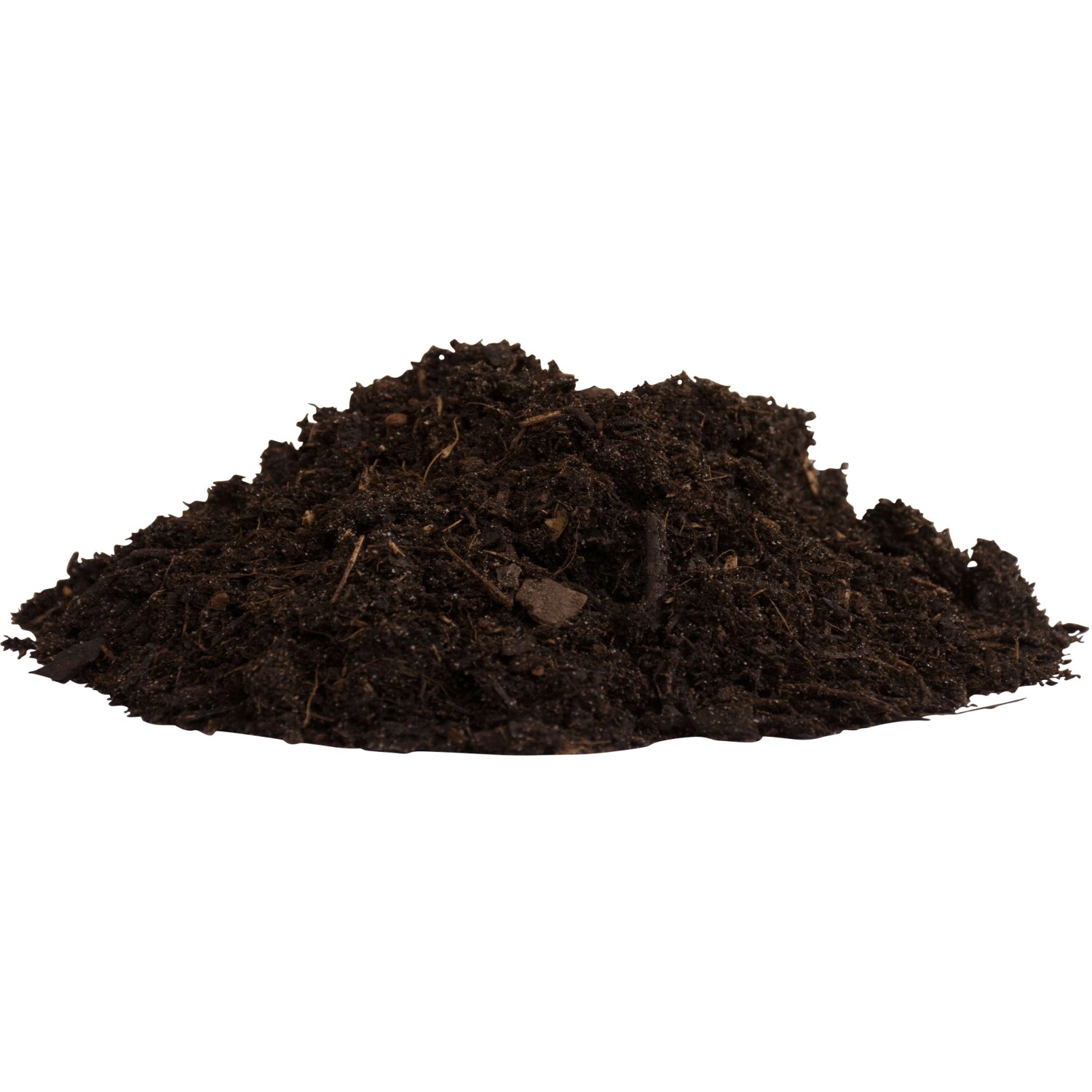 Haufen torffreie Compo Bio Universal-Erde, geeignet für Zier-, Nutz- und Gemüsepflanzen.