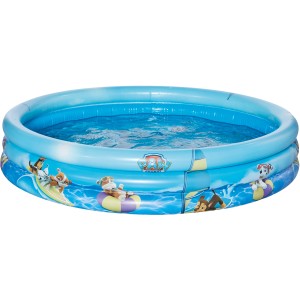 Blaues Happy People Paw Patrol Planschbecken mit 3 Ringen und Paw Patrol Motiven, Ø 100 cm.