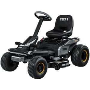 Texas Akku-Rasentraktor Epsilon R9600Li, 96 cm Schnittbreite, 72 V. Ideal für große Rasenflächen.