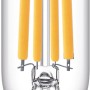 Philips LED-Leuchtmittel E14, 6,5W, warmweiß, 806 lm. Filament-Optik für Wohnräume.