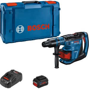 Bosch Professional Akku-Bohrhammer GBH 18V-40C mit Akkus, Ladegerät und L-Boxx.