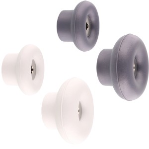 Wagner Wandhaken-Set Dot, 4 Stück, schiefergrau und lichtgrau, zum Schrauben.