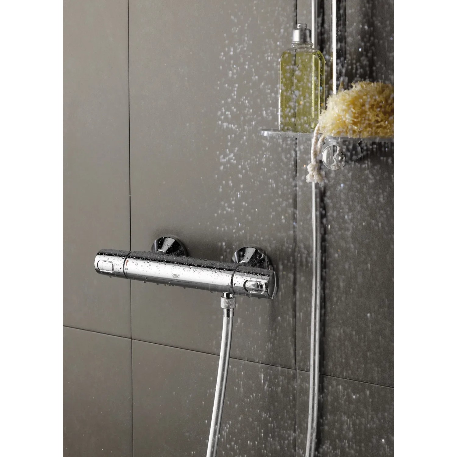 Grohe QuickFix Thermostat-Duschbatterie Precision Trend Chrom im Detail.
