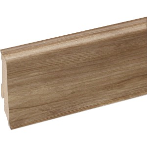 FN Neuhofer Sockelleiste K0210L, Eiche Bondone Dekor, PVC Leiste mit Dichtlippe.