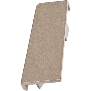 Endstück Silber, 2 Stück, für Sockelleisten, Zubehör für Laminat & Parkett.