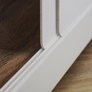 Detailaufnahme: Ar Shelving Türset Rivet Style, grauweiß, für Regale. FSC®-zertifiziert.