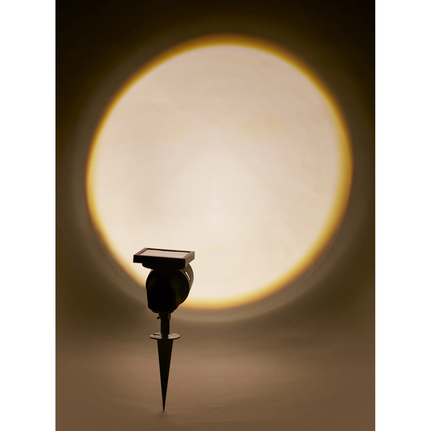 Solar-LED-Spot Schwarz Warmweiß 33 cm x 10,5 cm x 14 cm_3