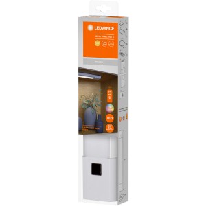 Verpackung der Ledvance LED-Unterbauleuchte Linear Slim 30 cm mit RGB-Farbsteuerung.