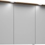 Pelipal Spiegelschrank Trentino, 105 cm, Riviera Eiche Dekor mit drei Spiegeltüren und Beleuchtung.