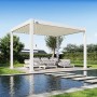 Weide Deluxe Plus | Pergola Voll Aluminium freistehend | 3 x 4 M | Lamellendach weiß_3