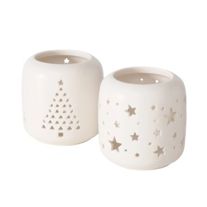 Boltze Windlicht Haug Weiß