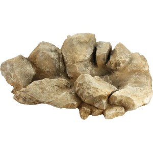 Oase Bachlauf-Element Rechtskurve in Sandsteinoptik für Teichdeko und Wasserspiele.