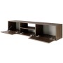 Selsey TV-Hängeboard Framme 150 cm mit Ablage Holzoptik Walnuss_4