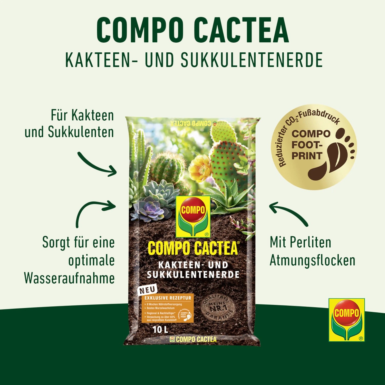 Compo Cactea Kakteen- und Sukkulentenerde 10 l_3