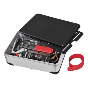 Enders Camping-Gasgrill Pace, kompakt im Alukoffer mit Zubehör und Gaskartusche.