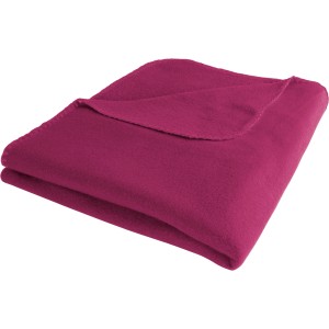 Beere-farbene Fleecedecke, 130x160 cm, weich und pflegeleicht.