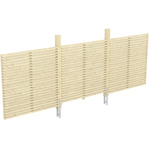 Skan Holz Rückwand Rhombus 550 x 160 cm Fichte Natur