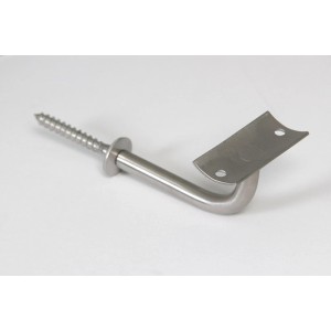 Handlaufschraube mit Halbschale aus Edelstahl V2A, Zubehör für Treppengeländer.