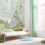 Komar Vliesfototapete Mountain Traveler mit Berglandschaft im Kinderzimmer.
