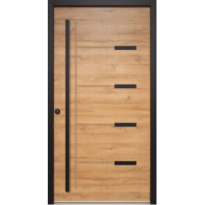 Splendoor Haustür ThermoSpace Oslo Prime Woodeffect 100 cm x 210 cm Anschlag Lin
