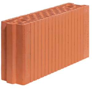 Zwischenwandziegel, 23,8x50x12cm, Mauerstein für Innenwände.