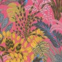 Rosa Vliestapete mit Pflanzenmuster Savanne aus der Kollektion Metropolitan Stories II.