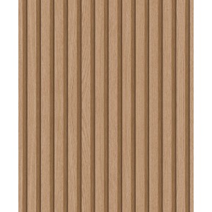 Marburg Vliestapete Botanica 2 mit Holzoptik in Braun und Streifen.