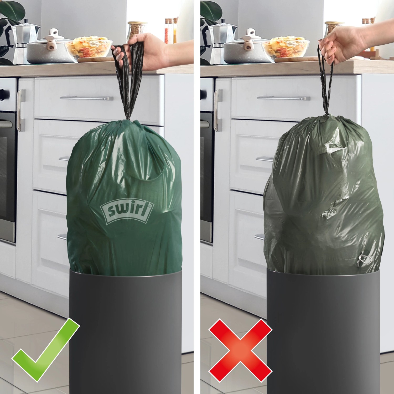 AnzeigeSwirl Müllbeutel Günstig Online Kaufen