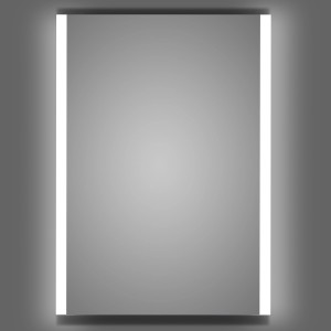 DSK Design LED-Lichtspiegel Chryst. Duoro, 50x70 cm, mit seitlicher LED-Beleuchtung.